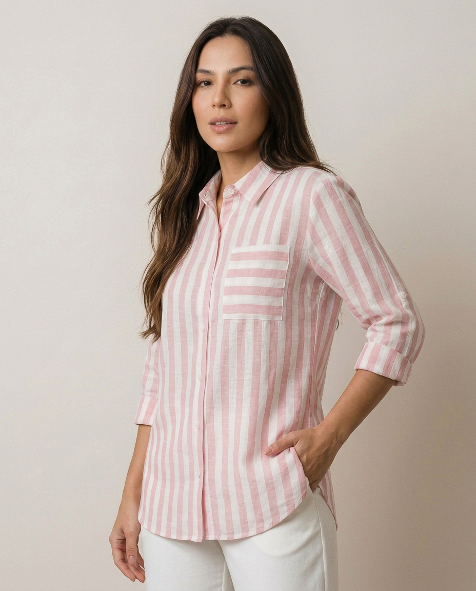 Camisa amalfi listrada - sem laço