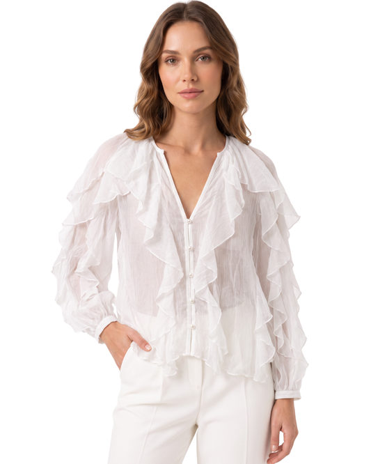 Blusa Nuvem de Babados