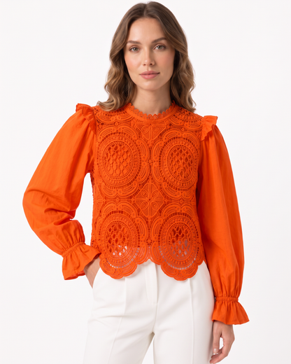 Blusa Medalhao de Renda