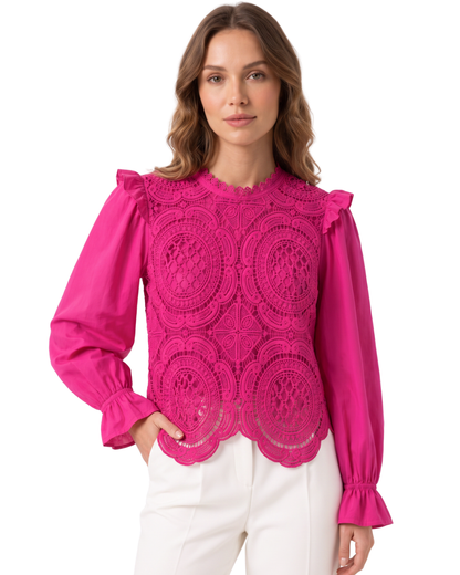 Blusa Medalhao de Renda