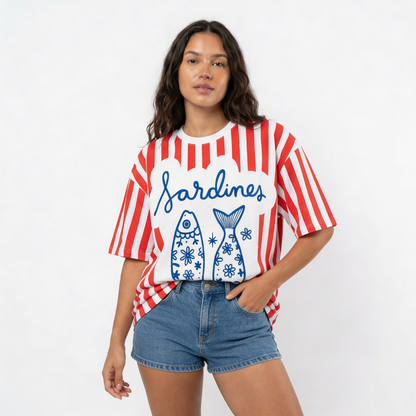 T-shirt - Sardines vermelha