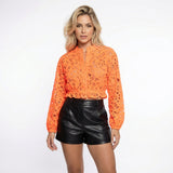 Blusa allure rendada