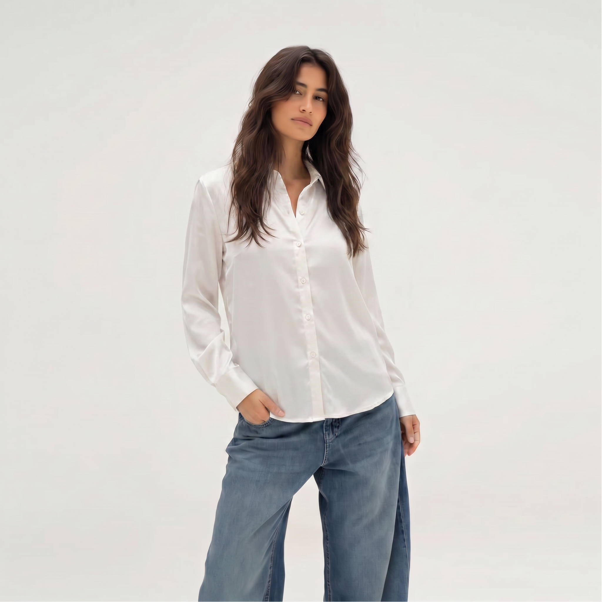 Camisa Sophia satin