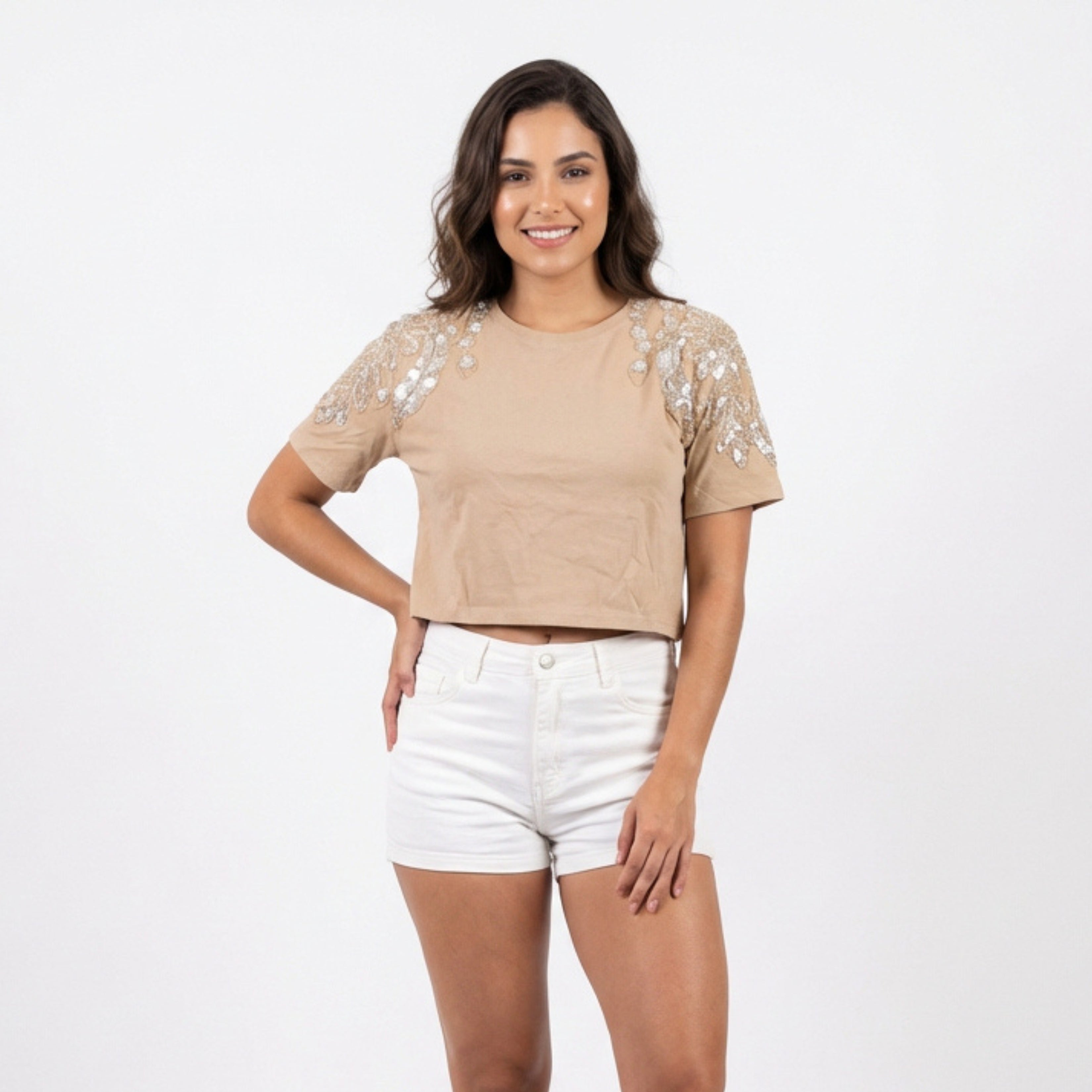 Blusa Royale pedraria
