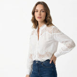 Blusa provence rendada