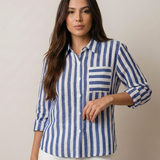 Camisa amalfi listrada - sem laço