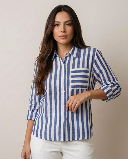 Camisa amalfi listrada - sem laço