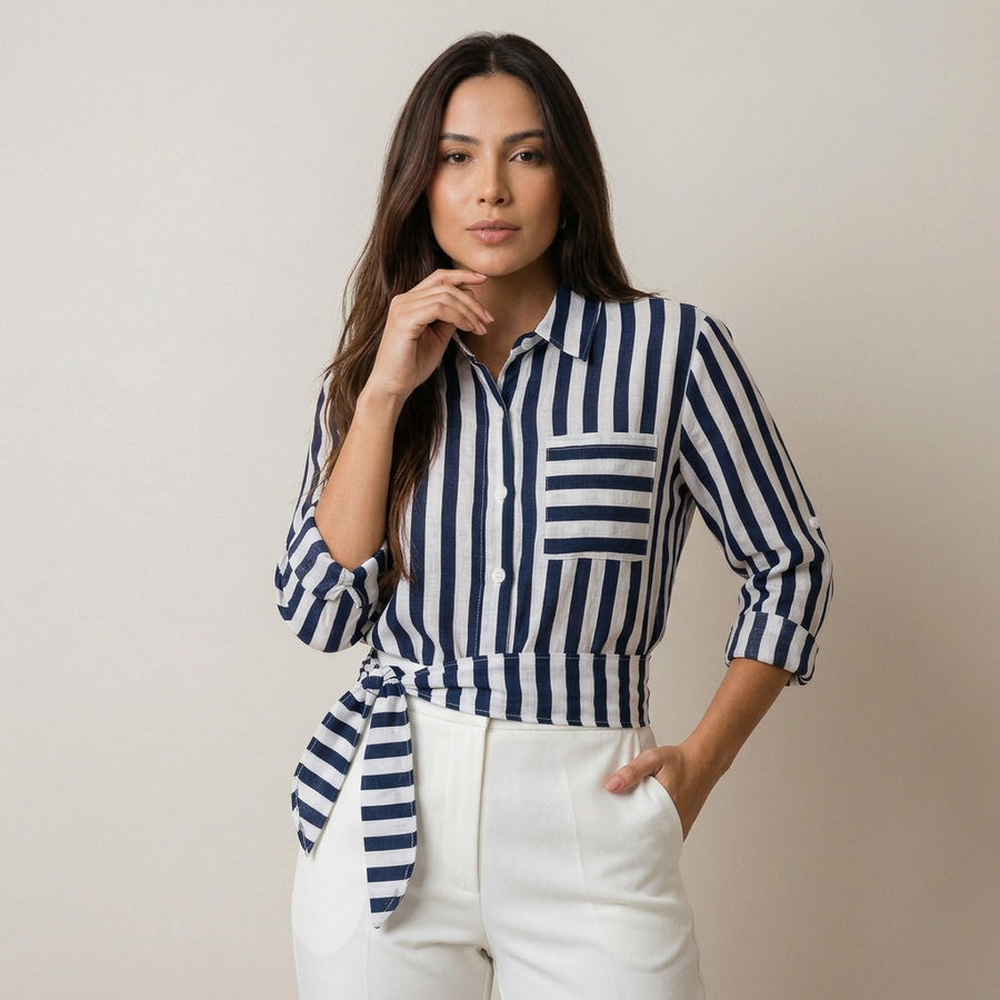 Camisa amalfi listrada