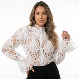 Blusa imperiale rendada