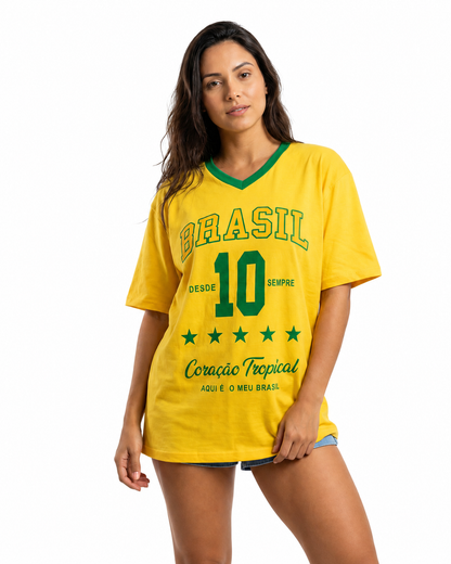T-shirt - Brasil amarelo