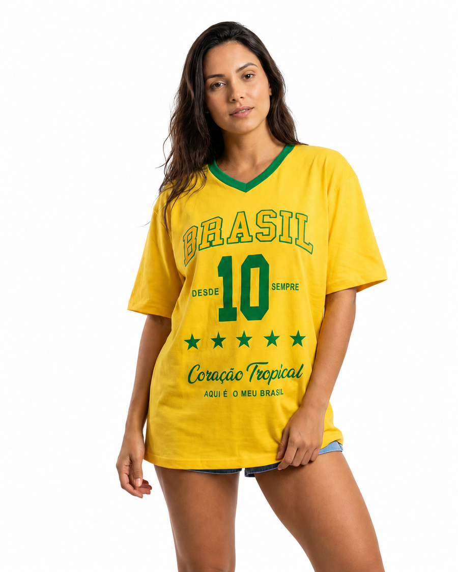 T-shirt - Brasil amarelo