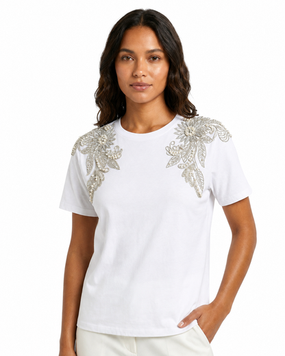 Blusa lumiere bordado duplo