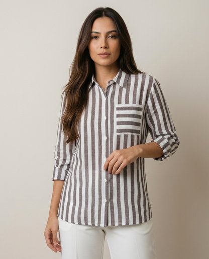 Camisa amalfi listrada - sem laço
