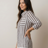 Camisa amalfi listrada - sem laço
