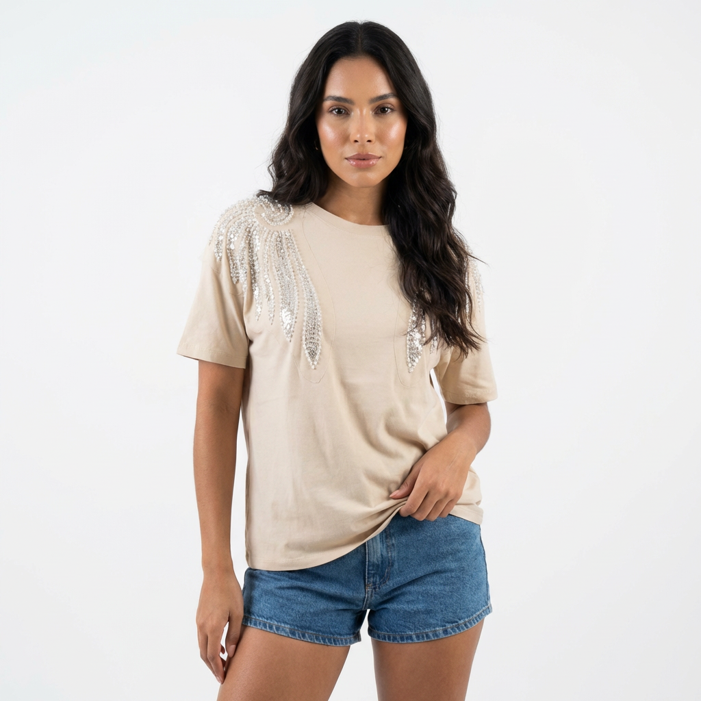 Blusa aura bordada